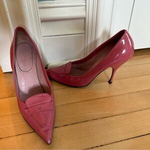 Authentic miu miu pink Women's patent leather Heels